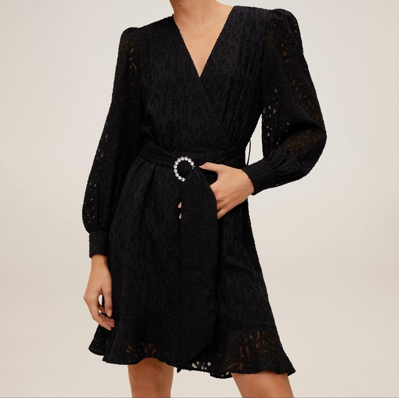 Mango Dresses & Skirts - MNG belted Lace Dress